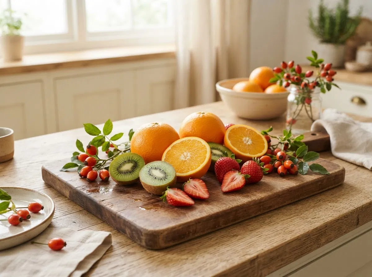 Citrus, berries and vitamin C sources